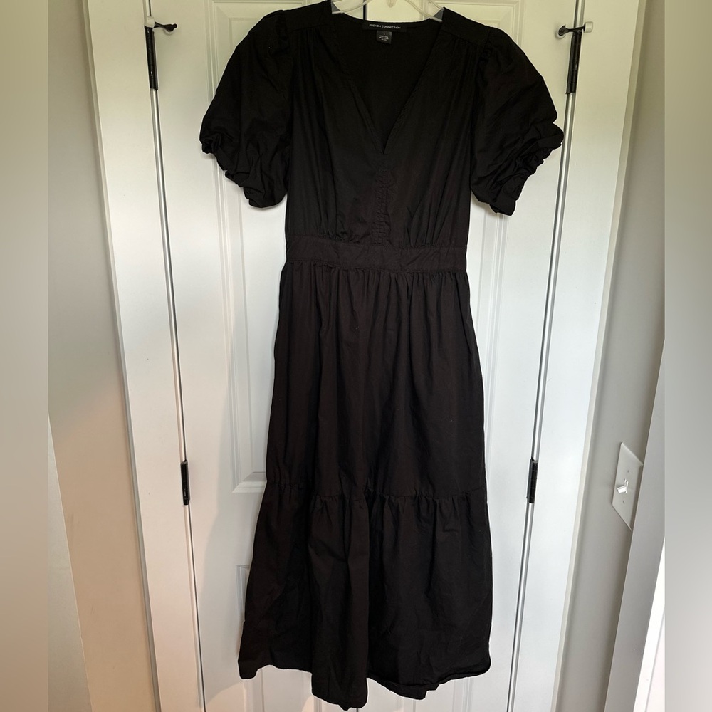 100% cotton midi dress